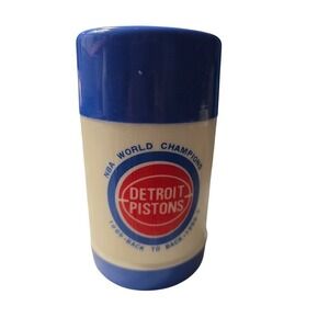 Vintage Detroit Pistons NBA World Champions 1989 1990 Haviland Thermos